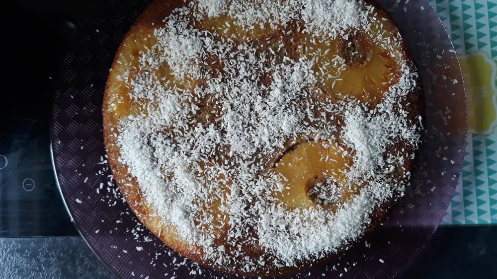 Gâteau tatin à l'ananas, sans gluten